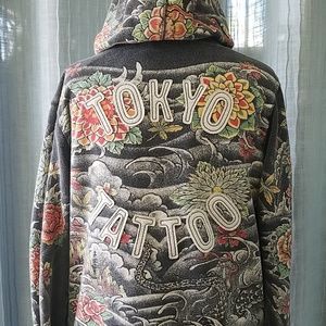 Lucky Brand Tokyo Tattoo Hoodie XL